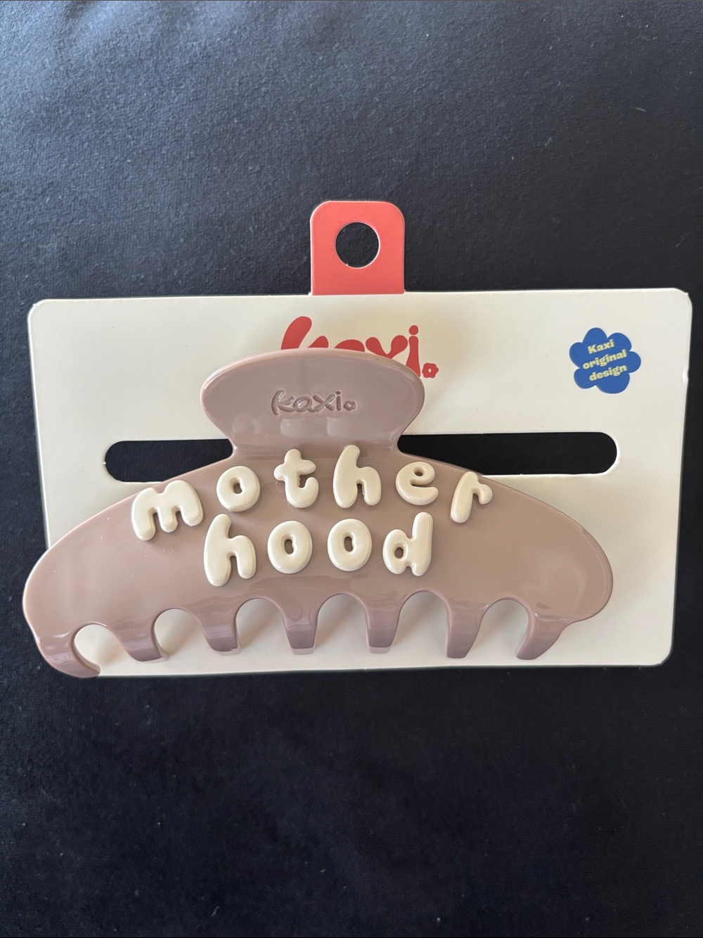 Kaxi Brown/Tan 'Motherhood' Hair Claw Clip